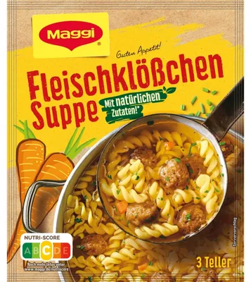 Image de Maggi Bon Appétit Soupe de boulettes de viande avec des ingrédients naturels 60g