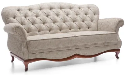 Immagine prodotto di Divano Chesterfield a tre posti imbottito in tessuto divano divano in tessuto