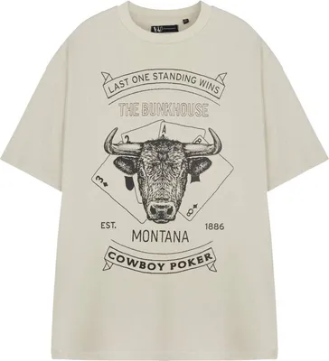 Produktbild von Yellowstone - "Cowboy Poker" T-Shirt für Herren kurzärmlig NS8849 (L) (Beige)