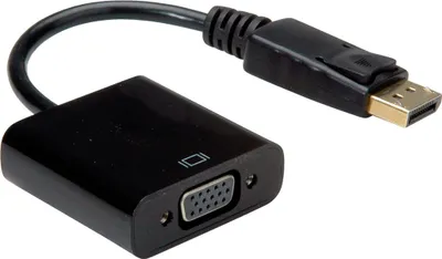 Immagine prodotto di Valore VALORE 12.99.3136 adattatore cavo video 0,2 m VGA (D-Sub) DisplayPort Nero