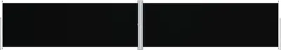 Image de vidaXL Store latéral extensible noir 180x1000 cm