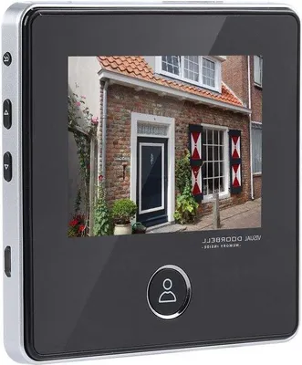 Image de Caméra de surveillance IP 3 MP avec écran de 7,6 cm - Modèle de caméra avec objectif grand angle - Mode vision nocturne - Champ de vision de 120 degrés - Caméra IP avec écran LCD intégré.
