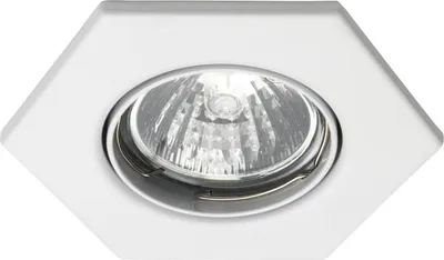 Produktbild von C-Light 6-Eck Halogen Einbaustrahler Spot 12 V Weiss