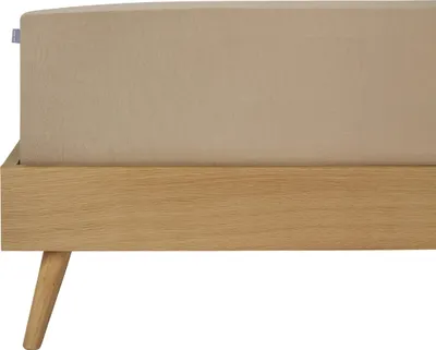 Produktbild von SCHIESSER Spannbettlaken Flexi | Einfarbig | 95/5 | 95 % Baumwolle, 5 % Elasthan | 150x200 cm (geeignet für Matratzen 140x200 cm bis 160x220 cm, Matratzenhöhe bis 30 cm) | Cappuccino