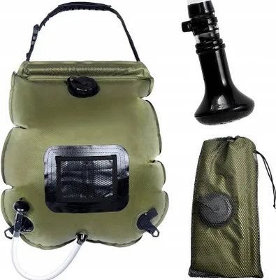 Produktbild von Solar-Touristendusche mit Thermometer, PVC-Material, Fassungsvermögen 20 l