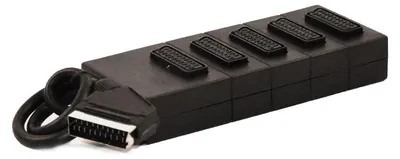 Produktbild von SCART Verteiler 5-fach für den Anschluss von bis zu fünf Audio- und Video-Geräten