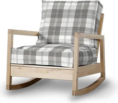 Produktbild von Dekoria Bezug für Lillberg Sessel, weiß-grau , Sesselhusse, Modell Lillberg