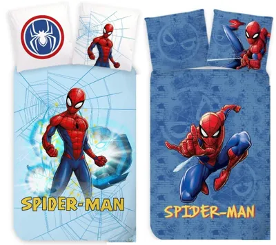Produktbild von Marvel Spider-man - 2 x Bettwäsche-Set im Doppelpack, 135x200 & 80x80