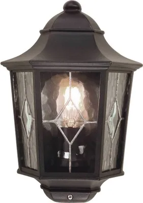 Produktbild von Elstead Norfolk Außen-Wandleuchte E27 36cm Schwarz IP43
