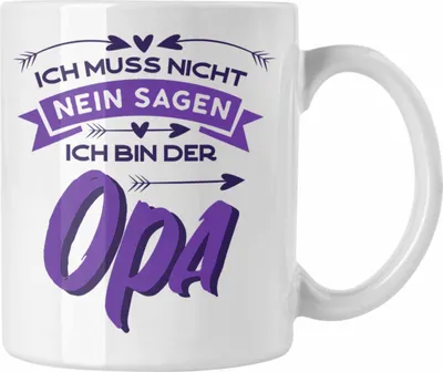 Produktbild von Trendation - Lustige Opa-Tasse Vatertag Bester Opa Geschenkidee (Weiß)