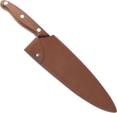 Produktbild von Cuisine Romefort Kohlenstoffstahl Chefmesser 22 cm mit passendem Lederetui
