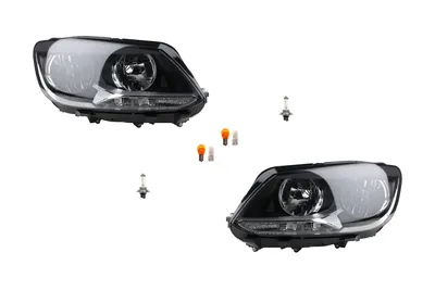 Obrázok produktu pre Johns, sada svetlometov vhodná pre VW Touran 1T Sada so žiarovkami ?avá, pravá