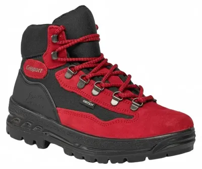 Produktbild von Wanderschuhe Grisport Gritex Damen Rot Wildleder Knöchelhoch Trekking Outdoor 41