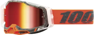 Produktbild von 100% Racecraft II Schrute Motocross Brille (Red/White/Black,One Size)