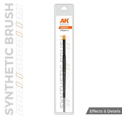Obrázok produktu pre AK Interactive AK SYNTETICKÝ ŠTETEC - FILBERT 4