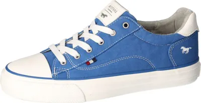 Produktbild von Mustang Damen Sneaker Halbschuhe Freizeitschuh Schnürung sportlich 1272-307, Größe:39 EU, Farbe:Blau