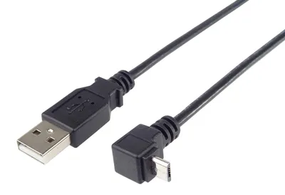 Obrázek produktu pro PremiumCord Kabel micro USB 2.0, A-B, 90°, 3m