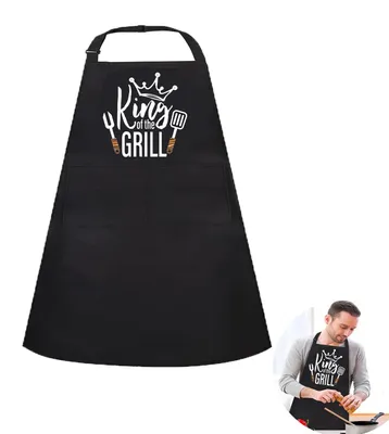 Zdjęcie produktu dla Śmieszne fartuchy do grillowania dla mężczyzn - fartuchy kuchenne z poliestru, idealne do grillowania