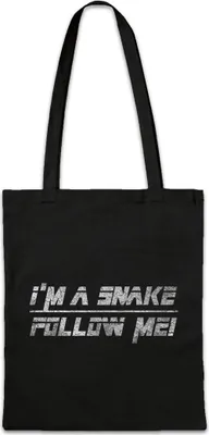 Produktbild von Urban Backwoods I'm A Snake Follow Me, Stofftasche, Farbe: Schwarz