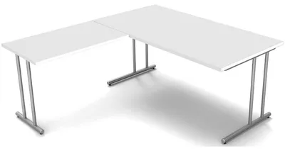 Produktbild von Schreibtisch start up BxT 160x180cm weiß