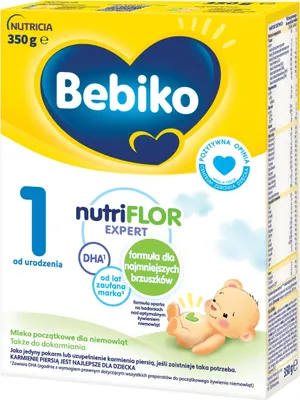 Obrázok produktu pre Mleko początkowe Bebiko 1 NUTRIflor Expert dla niemowląt 350 g