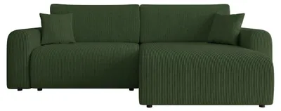 Produktbild von MIRJAN24 Ecksofa Floryn L Cord, Polsterecke, L-Form Schlafsofa, Eckcouch mit Bettkasten (Farbe: Poso 14)