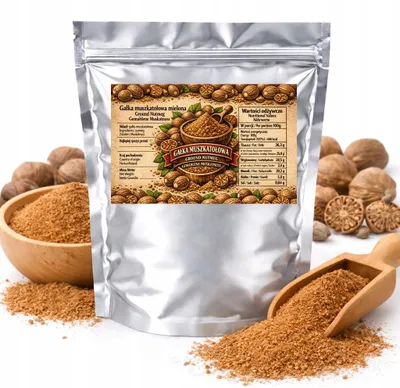Zdjęcie produktu dla Gałka Muszkatołowa Mielona - Naturalna Przyprawa Do Kuchni I Wypieków 1Kg