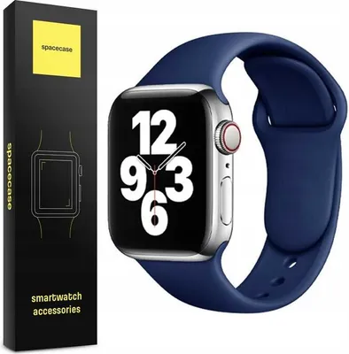 Produktbild von Spacecase Silikonarmband für Apple Watch, Marineblau