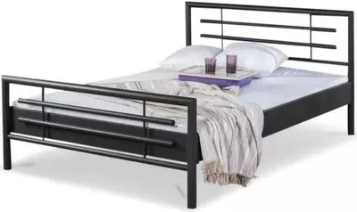 Produktbild von Metallbett Lola – 180 x 210 cm / schwarz