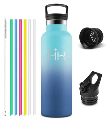 Obrázok produktu pre Mulbijeo, fľaša na vodu, nerezová oceľ 18/8, bez BPA, objem 750 ml
