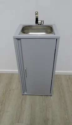 Produktbild von Mobiles Waschbecken Edelstahl Spülbecken Handwaschbecken Camping Outdoor Grau