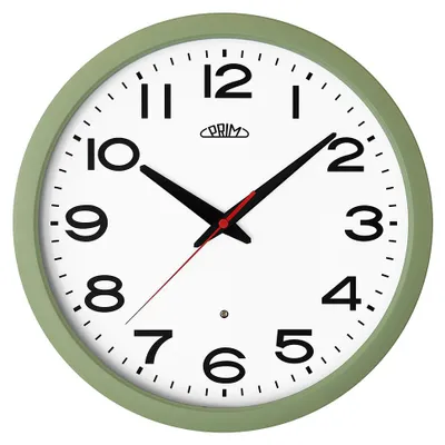Produktbild von PRIM Insight Wanduhr Kunststoff lautlos Grün 30 cm