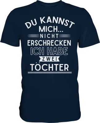 Produktbild von Vater von zwei Töchtern T-Shirt – Navy / L