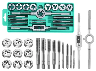 Image de Solidchoice - Coffret de 20 pièces pour tarauder des filetages métriques, de M3 à M12