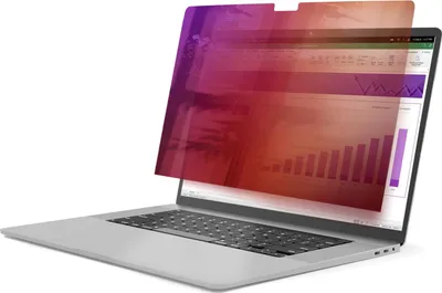 Productafbeelding van StarTech.com 16-inch MacBook Pro privacy screen, goudkleurige filter met verbeterde privacybescherming, computerschermbescherming, dubbelzijdige schermbeschermer, ± 30 graden - Privacyfilter voor laptop (horizontaal) - verwijderbaar - zelfklevend - 40,6 cm (16") - goud, zwart