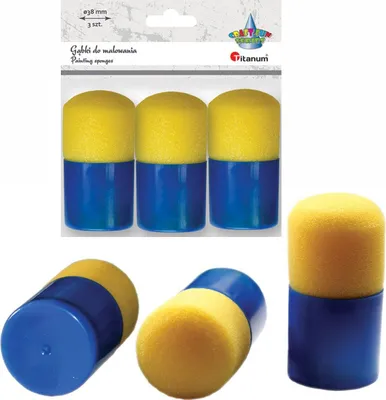 Immagine prodotto di Spugne per pittura 3,8 cm set di 3 pezzi. Titanio