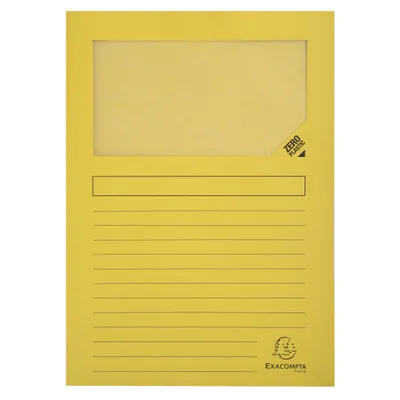 Produktbild von Exacompta 4x 100 Fenstermappen, A4, 160g, plastikfrei, sortiert, 50100E