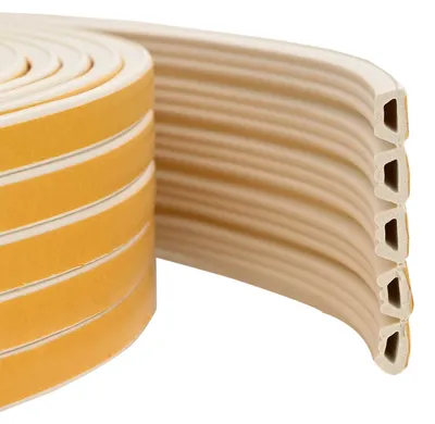 Obrázek produktu pro vidaXL Samolepicí těsnění pro okna, bílá barva, rozměry 10 x 6 mm, délka 50 metrů
