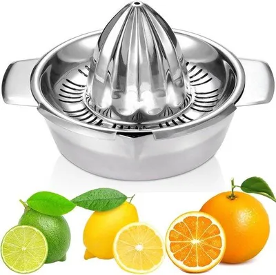 Immagine prodotto di Spremiagrumi in acciaio inossidabile da 350 ml, lavabile in lavastoviglie