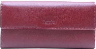 Image de Esquire Cuir porte-monnaie Viktoria Ladies Long Wallet Bordeaux rouge foncé