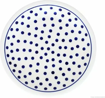 Produktbild von Bunzlauer Keramik Teller – flacher Essteller  Speiseteller Ø 24 cm – spülmaschinenfest, robust & langlebig ,Dekor 37