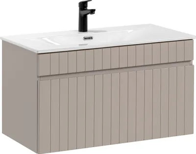 Produktbild von ICONIC CASHMERE Badezimmermöbelset mit Waschbecken, 80x46x45,7 cm, Cashmere