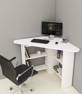 Immagine prodotto di Skye Decor, Angolo - Bianco, Scrivanie, Bianco, 80 x 73,8 x 80 cm