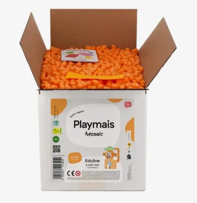 Produktbild von PlayMais Bastel Kreativität Eduline Mosaic Refill 6000 orange ab 3 Jahren