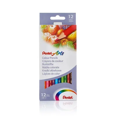 Produktbild von Pentel Buntstifte 12-Farben Set
