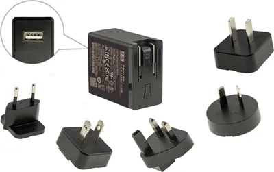 Produktbild von MEANWELL NGE12I05-USB Steckernetzteil 12W 5V 2,4A  USB-A