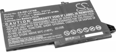 Produktbild von vhbw Akku kompatibel mit Dell Latitude 12 7280, 12 7480, 12 7000 Notebook (3650 mAh, 11,4 V, Li-Ion)
