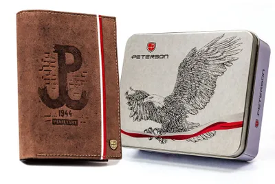 Obrázek produktu pro Peterson Pánská kožená peněženka Rosssevain hnědá One size