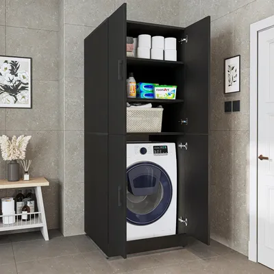 Immagine prodotto di Mobile per lavatrice Roomart DORA-II, larghezza 70 cm, nero-rovere