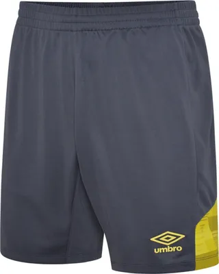 Image de Short Umbro - "Quatre" short pour homme UO829 (XXL) (Charbon-Noir/Jaune vif)